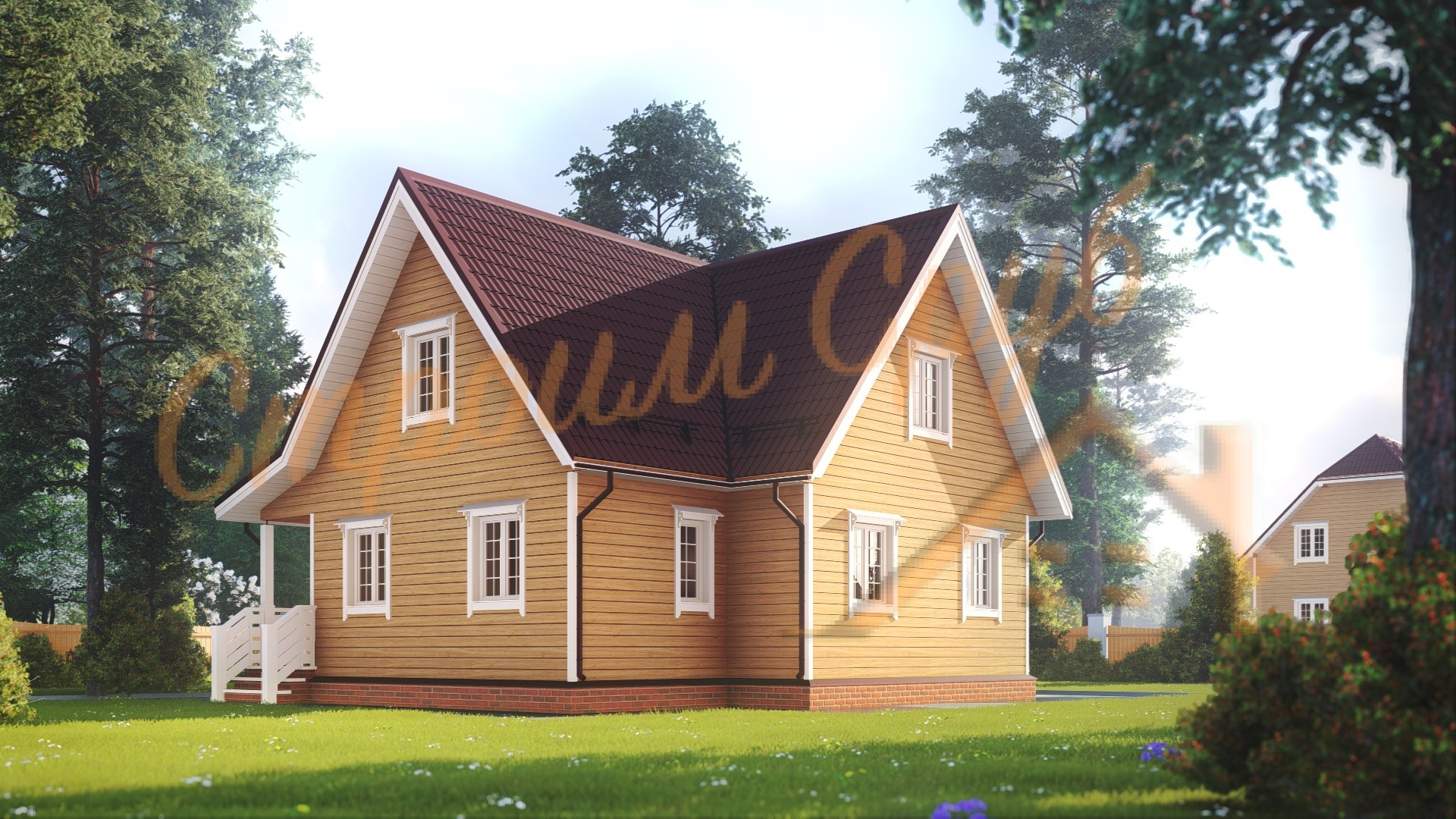 Дом из бруса 9х9 «Успешный»