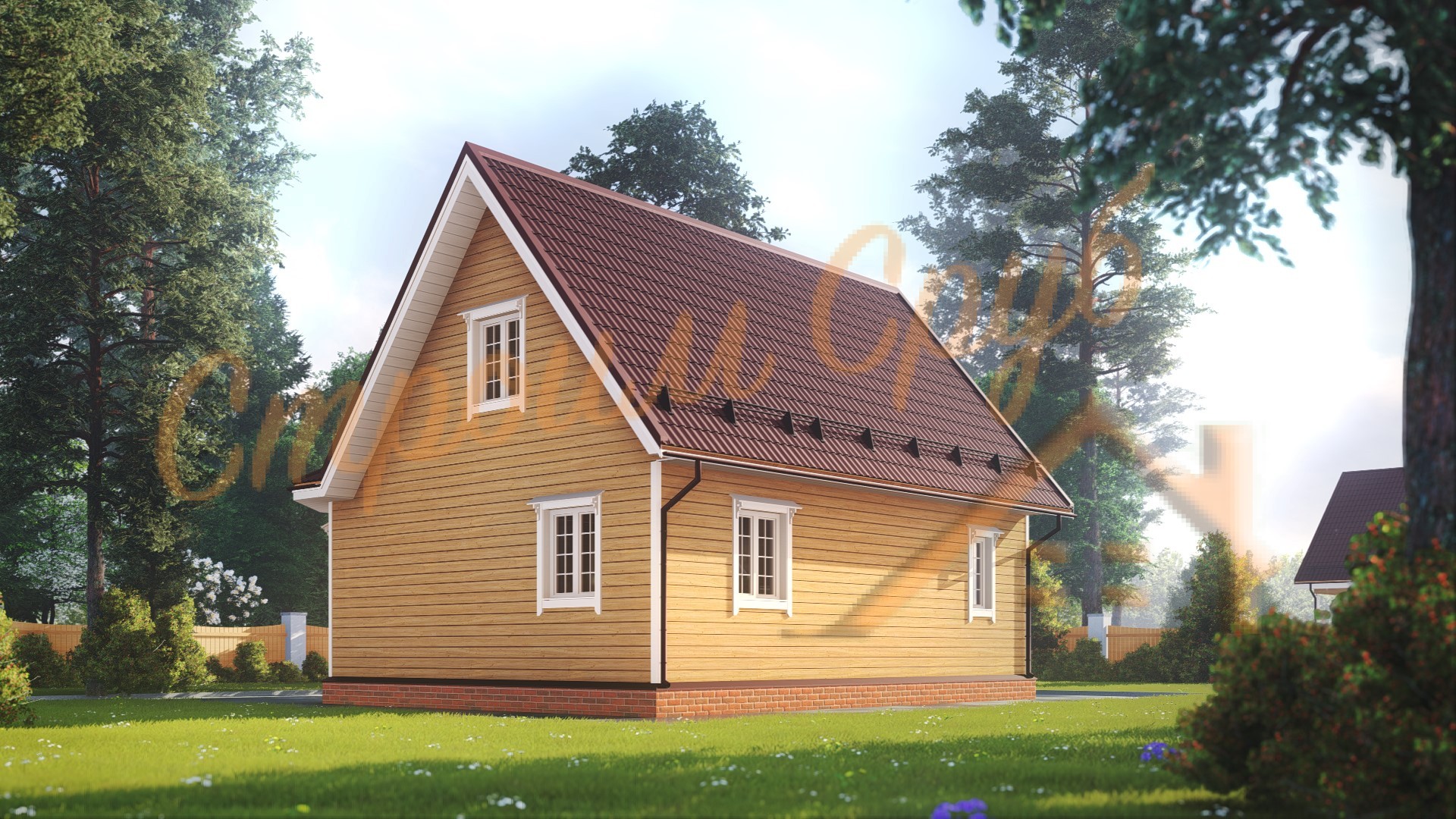 Дом из бруса 8х9 «Удобный»