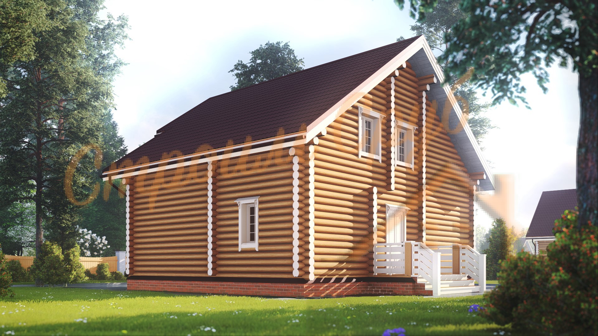 Дом из бревна 9х11,3 «Богатый»